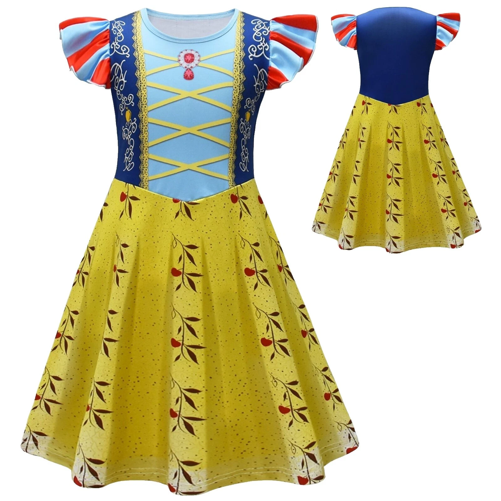 Vestidos blancos de Blancanieves Para Niñas
