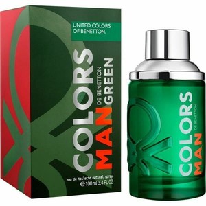 Benetton Colors Man Green Eau De Toilette Spray 3.4 Oz (8433982011245)