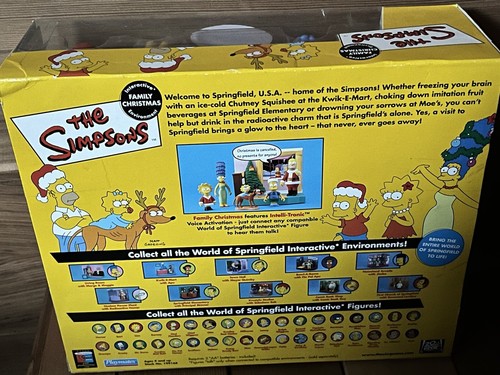 Simpsons Family Christmas w/ Santa's Little Helper Interactive Figure Playmate - Picture 6 of 8