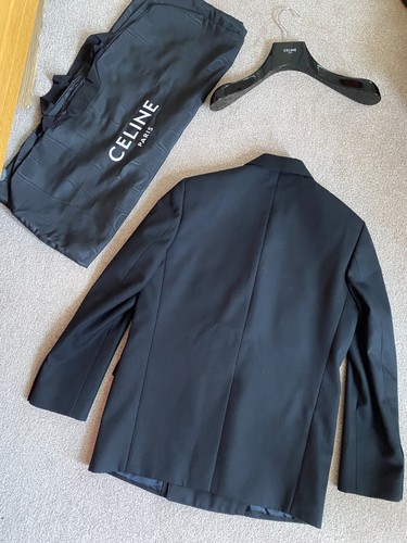 CELINE by Hedi Slimane black double breasted blazer jacket sz 44 S? - Picture 6 of 24