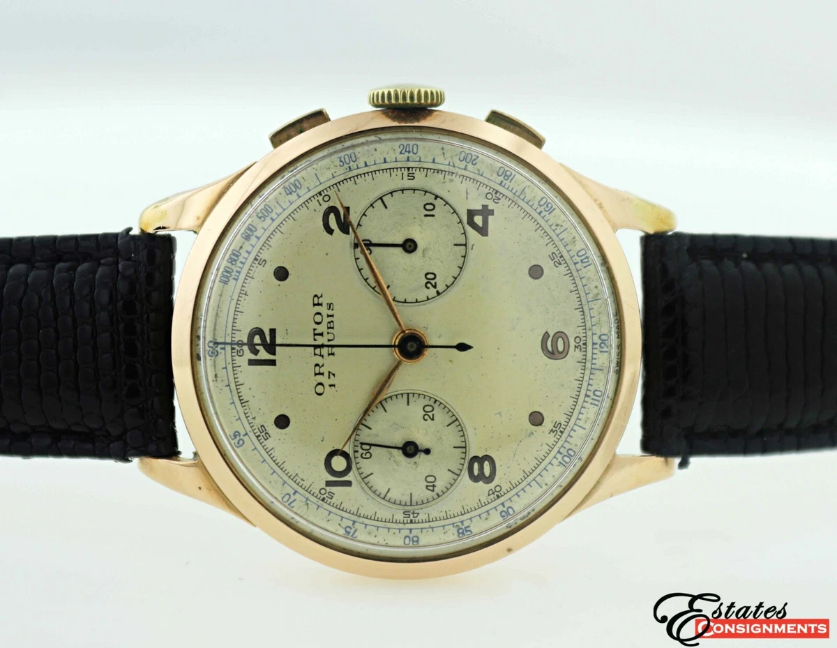Montre chronographe homme vintage sale