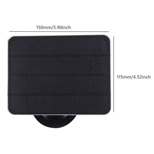Solarpanel für Überwachungskamera Aussen DC 5V Outdoor Akku Kamera mit Micro USB - Bild 10 von 23