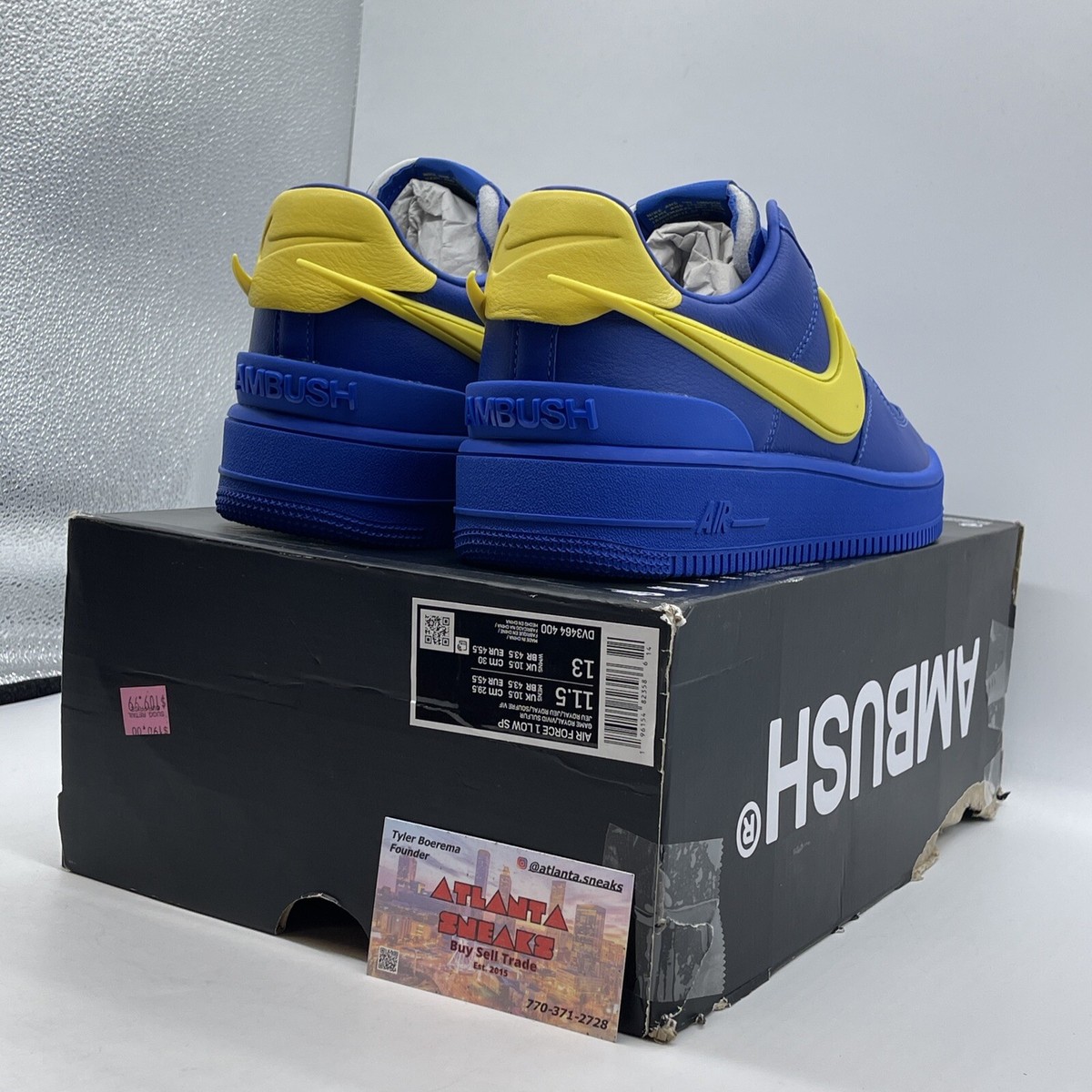 Size 11.5 - Nike AMBUSH x Air Force 1 Low Game Royal Blue Leather