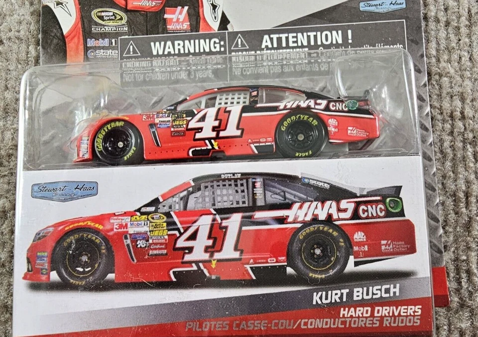 KURT BUSCH #41 Haas Chevrolet SS Nascar controlador duro en techo Outlaw Spin Masters Foto 2 de 3