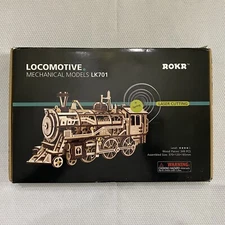 ROKR (Robotime) - Locomotive LK701 - Mechanical Gears 350-Piece 3D Wooden Puzzle