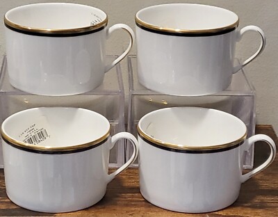 Lenox Kate Spade Library Lane Fine Bone China Navy/Black Cup