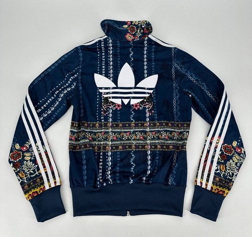 Adidas Originals Track Jacket Women’s XS Cirandeira Firebird Floral Blue AY6907 - Picture 21 of 22