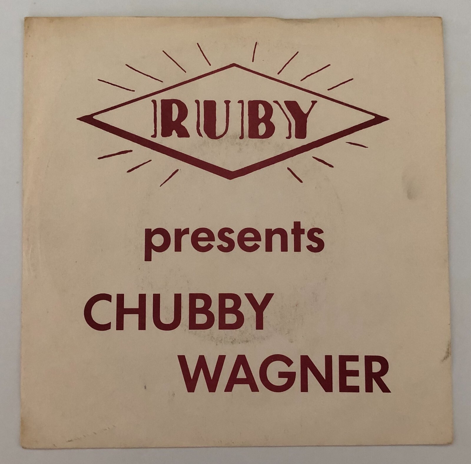 Ohio Melodic Honky Tonk Booze 45 & Pic Sleeve CHUBBY WAGNER Cheatin RUBY hear