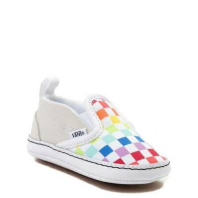 rainbow checkered vans shoes