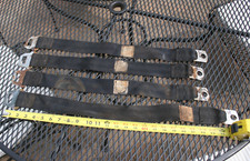 Four 4 Gm Black Vintage Seatbelts Seat Belts - Most Dated 1968