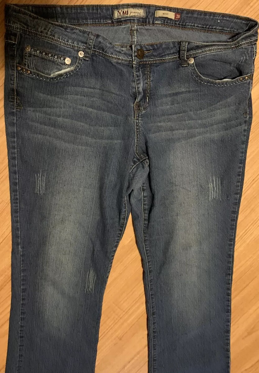 【I AM MARI】Yulrijeu Semi-Bootcut Denim Pants Riders By Lee Women No Gap Waist Jeans W32 L30 Mid Rise