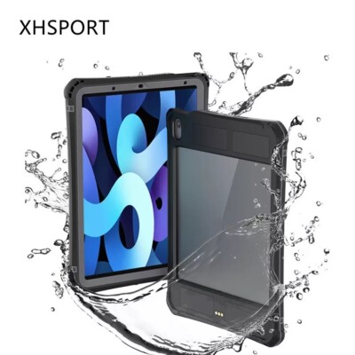 High quality ip68 waterproof shockproof tablet protective case for ipad