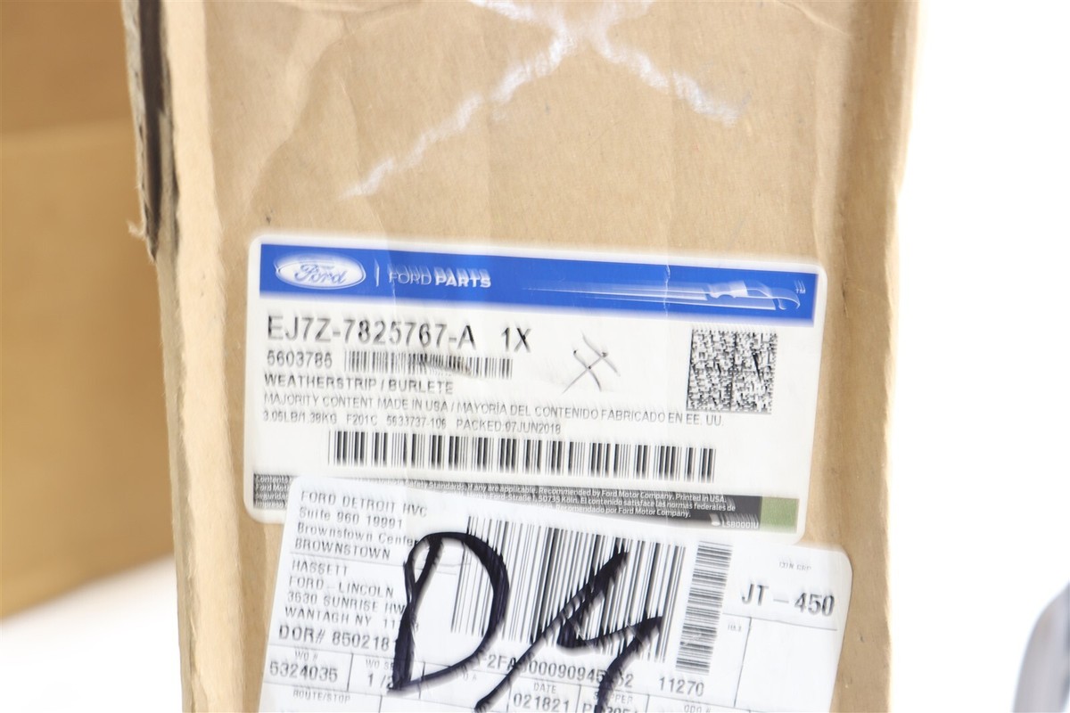 NEW OEM Ford Rear Left Door Glass Channel Run EJ7Z7825767A Lincoln