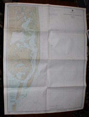 Chatham Harbor and Pleasant Bay Cape Cod MA 43 x 33'' Nautical Map, Ocean Service