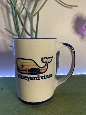 Vineyard Vines California stoneware coffee tea mug.