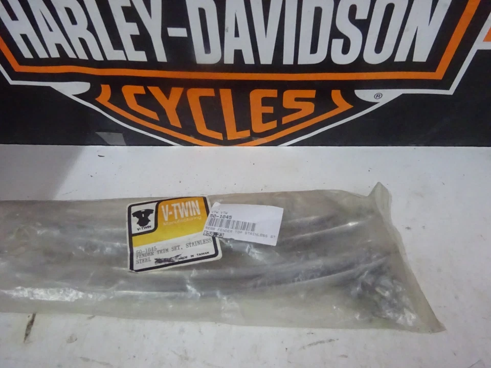 Harley Davidson's CUSTOM'S RPL 4 PEÇAS ACABAMENTO DE PARA-LAMA DE AÇO INOXIDÁVEL - Imagem 3 de 4