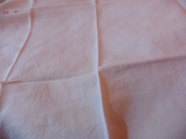 8 ANCIENNES SERVIETTES DAMASSE METIS DAMIERS MP 63X53 CM - Photo 4/4