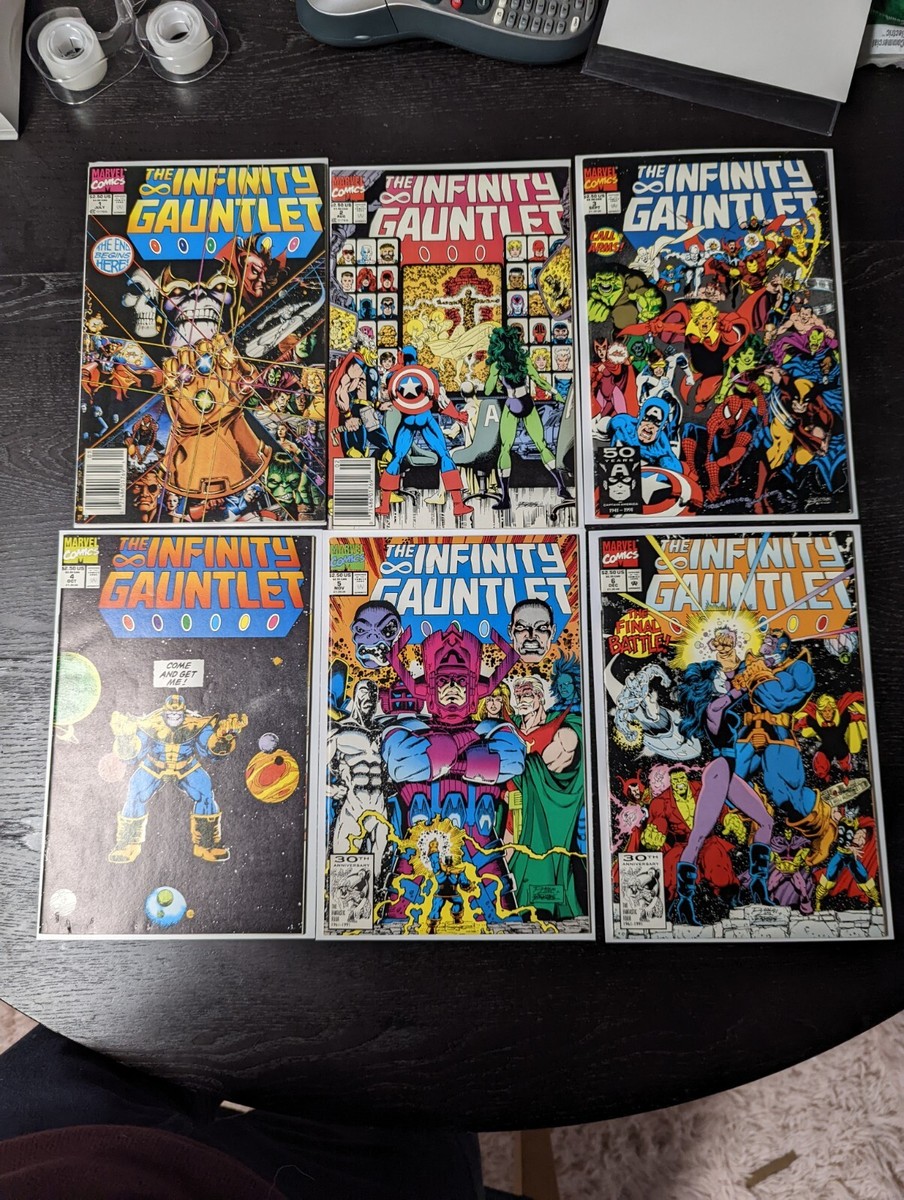 INFINITY GAUNTLET #1-6 (Marvel Comics) Jim Starlin, George Perez