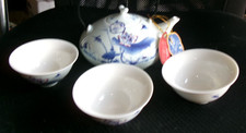 Art Make Taste Blue  White Tea Set CI YUN FENG HUA Teapot  3 cups SO