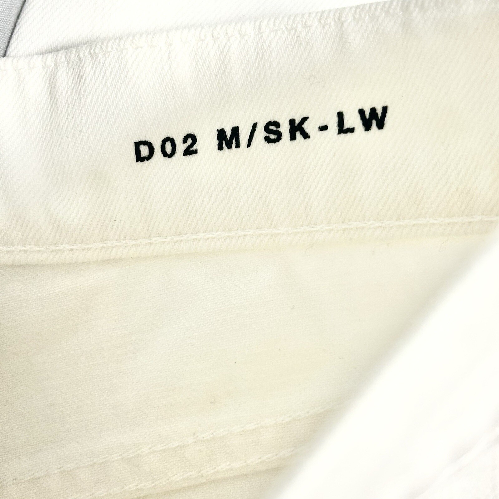 Saint Laurent Slim Fit D02 Denim Bianco Uomo Taglia 28