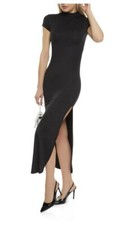 Women's Black Sexy Side Split Dress SIZE MEDIUM