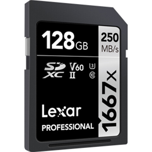Lexar Pro 1667x 128GB SDXC UHS-II Memory Card, 250MB/s Read, 120MB/s Write - Picture 3 of 9