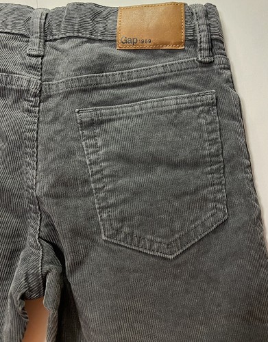 Gap Kids 1969 Girls Size 8 Regular Slim Gray Corduroy Pants New With Tags - Picture 19 of 21