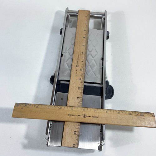 De Buyer France Supporto Affettatrice La Mandolina Acciaio Inox 1 Lama Solo As -is - Foto 3 di 10