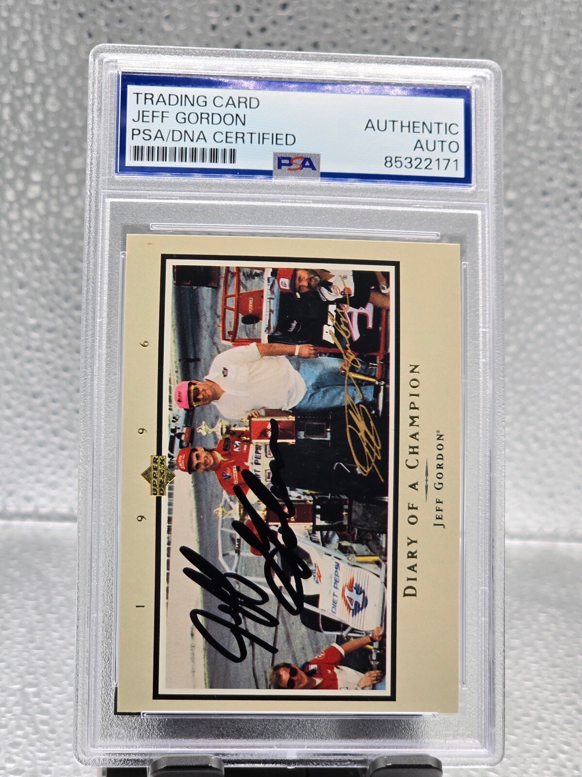 1996 Upper Deck Diary of Champion Jeff Gordon Auto! PSA DNA Certified Authentic!