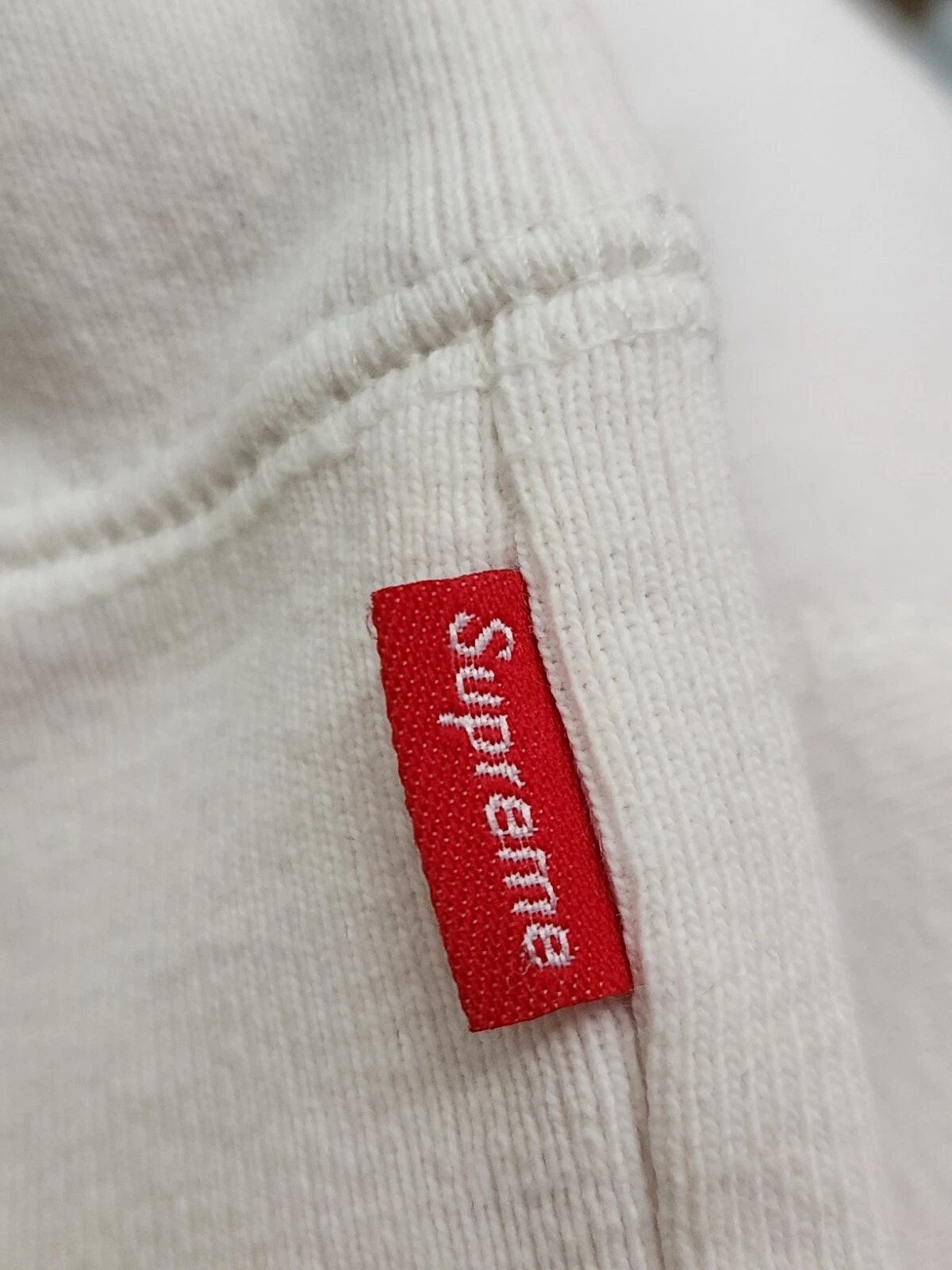 Felpa con cappuccio e borchie SS18 Supreme taglia M media bianca