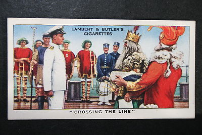 Royal Navy Crossing The Line Ceremony 1930's Vintage Card