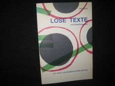 Karl Imhof , LOSE TEXTE aus 26 Sprechstücken und Offsetlithografien , signiert !