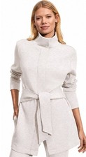 Varley Anset Sweatshirt Jacket Ivory Marled Size M NWT