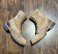 Chippewa Brown Lace Up Boots Leather Mens Siz...