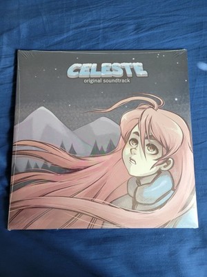 Celeste OST Vinyl 2x LP Limited Run Games Light Blue Marble Variant