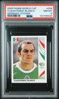 2006 PANINI WORLD CUP GERMANY STICKER #259 CUAUHTEMOC BLANCO PSA 8