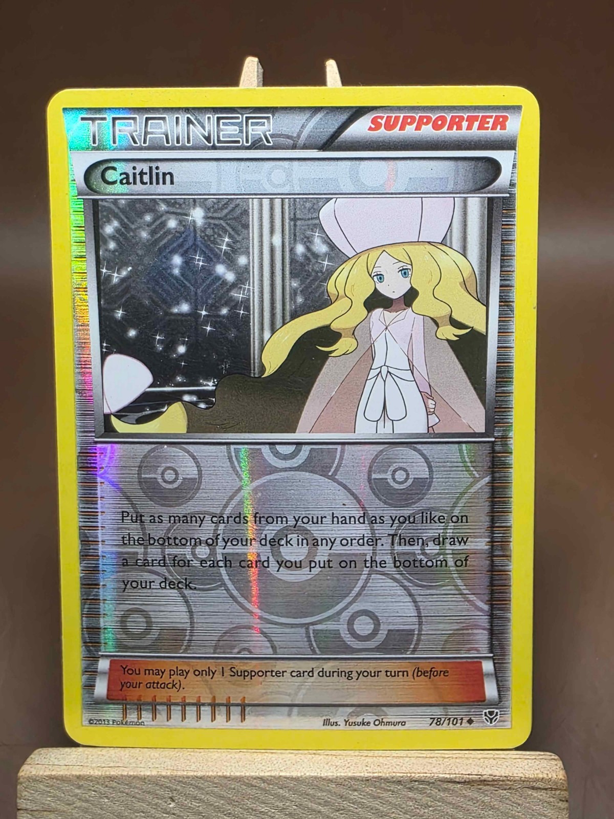 HP Pokemon Caitlin 78/101 Reverse Holo BW Plasma Blast