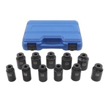 11-piece 12 Drive Deep Impact Socket Set Metric Wheel Axle Nut Wrench 27mm-41mm 11-piece 12 Drive Deep Impact Socket Set Metric Wheel Axle Nut Wrench 27mm-41mm