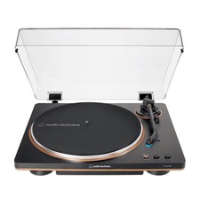 Audio-Technica - AT-LP70X-BZ Fully Automatic Belt-Drive Turntable - Black/bronze