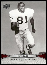 2012 Upper Deck #2 Alan Page Notre Dame Fighting Irish NM+