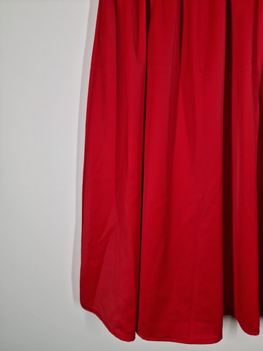 Elise Ryan Evening Dress Size 10 Bright Red Lace Top Satin Skirt Midi Length - Picture 3 of 16