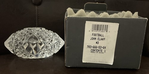 Waterford Crystal 1999 Super Bowl XXXIII Denver Broncos John Elway Football - Bild 9 von 9