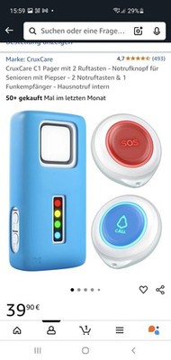 C1 Home Care Calling System Seniorennotruf