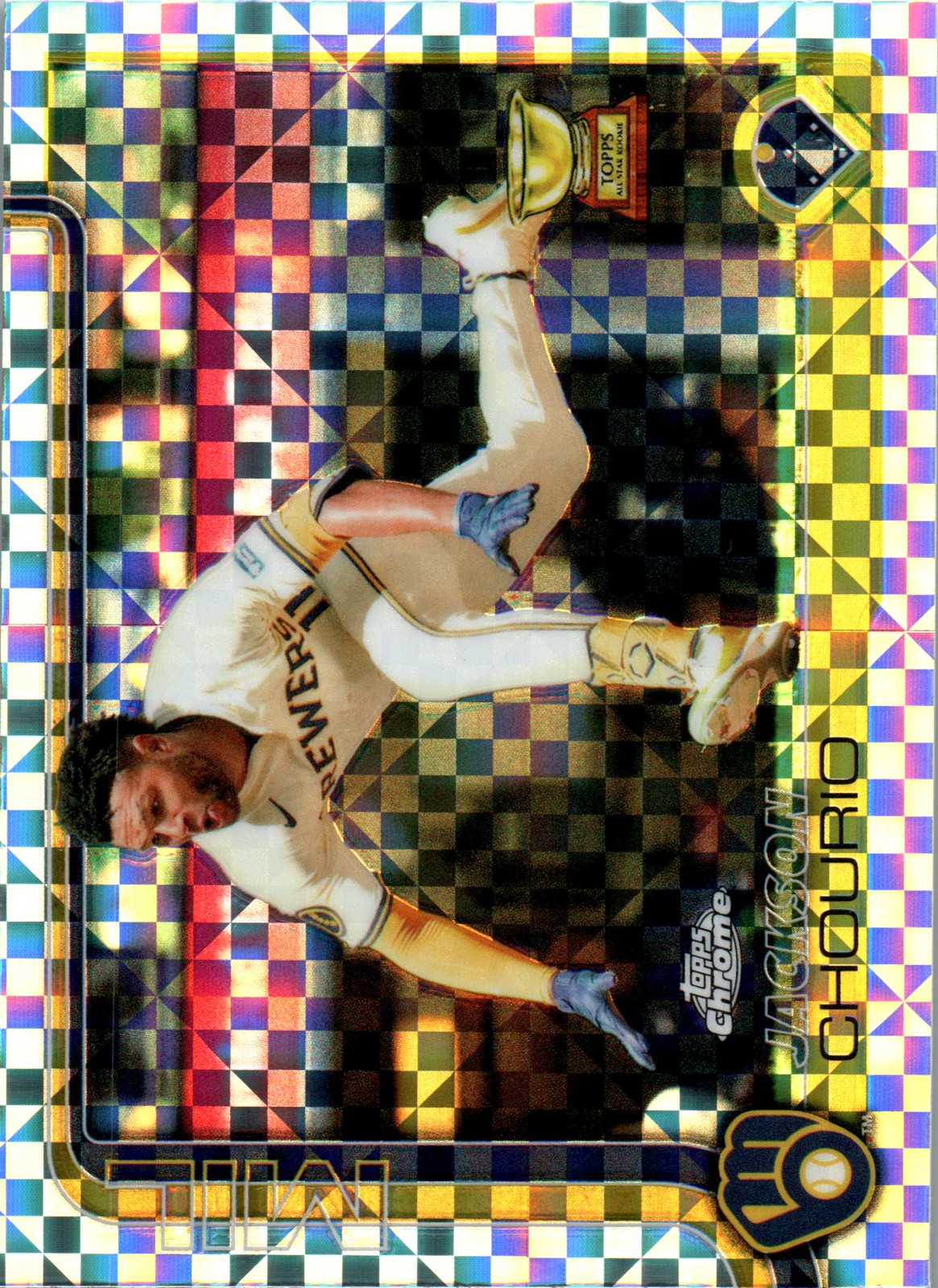 2025 Topps Chrome #262 Jackson Chourio Geometric Refractors