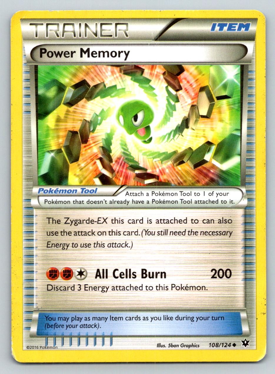 POWER MEMORY 108/124 UC FATES COLLIDE POKEMON MP GRAPHICS