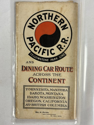 #ad #ad 1895 Northern Pacific Railroad Timetable Pullman Dining Car Japan China Booklet $379.99