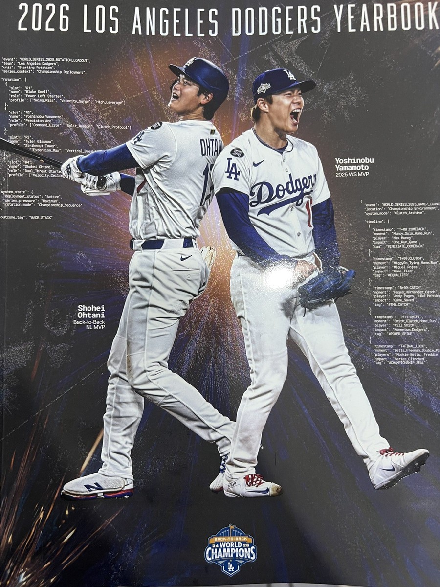 Los Angeles Dodger 2026 World Series Champions Yearbook | eBay