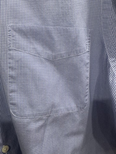 Lauren Ralph Lauren Men's 100% Cotton Long Sleeve Blue White Dress Shirt 16 32/3 - Picture 5 of 17