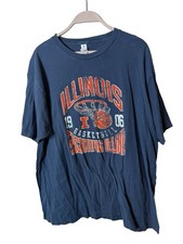 Tultex sz XL UIUC fighting Illini basketball retro graphic t-shirt sz XL