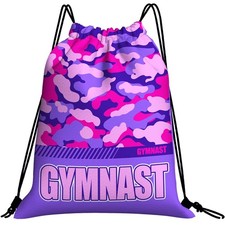 Drawstring Backpack Waterproof Gym Drawstring Bags Sports String Bag Camo Sac...